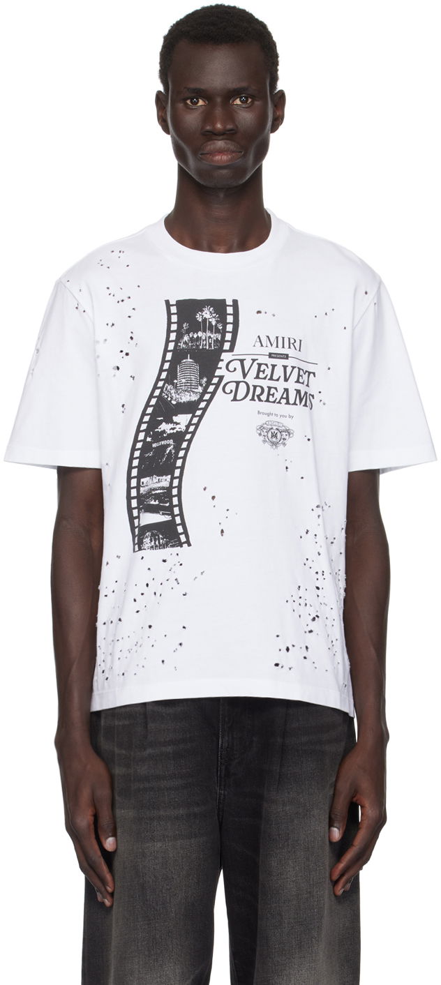 T-shirt AMIRI Shotgun T-Shirt Vit | AMJYTE1093