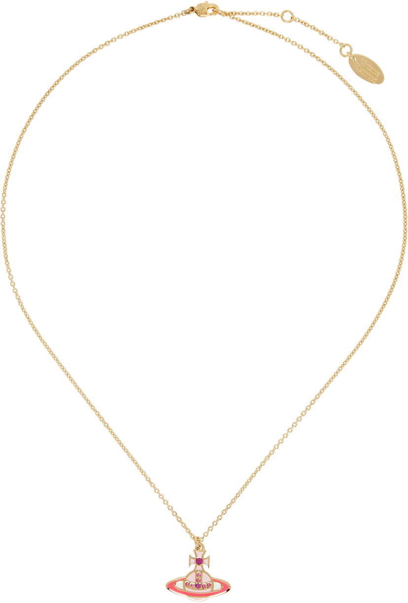 Halsband Vivienne Westwood Vivienne Westwood Concetta Bas Relief Pendant Necklace Rosa | 630203F0-02R857-