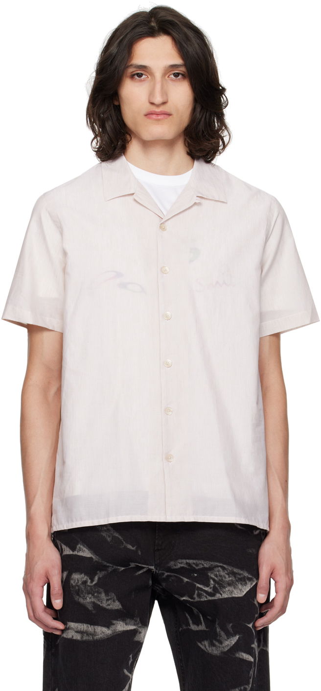 Skjorta Paul Smith PS by Paul Smith Striped Casual Shirt Beige | M2R-114R-M21793-60
