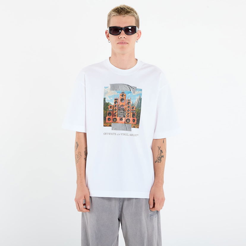 T-shirt Off-White Off-White Train Off Skate S/S T-Shirt Vit | OMAA120F25JER0040110
