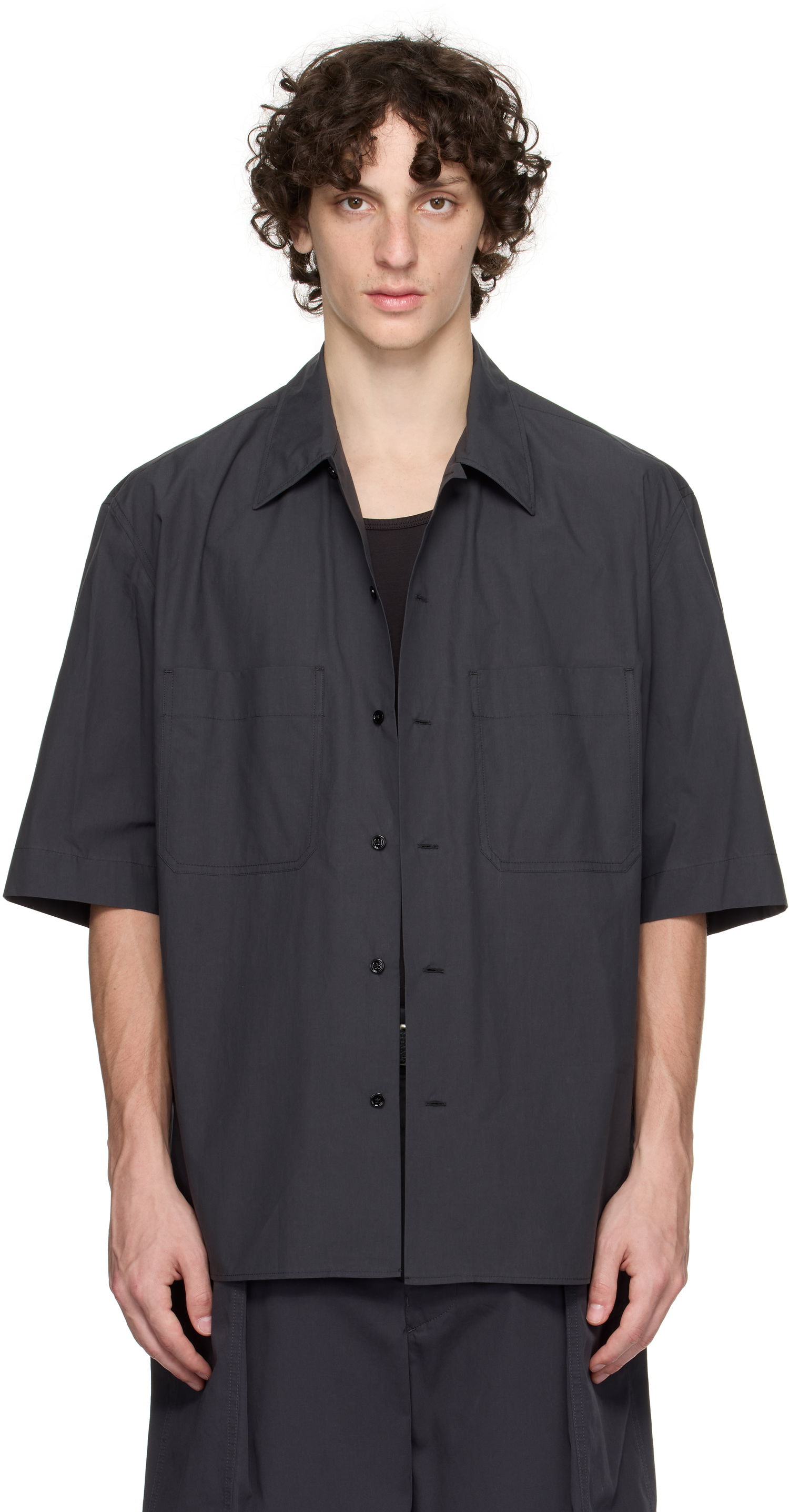 Skjorta LEMAIRE Lemaire Convertible Shirt Svart | SH1175 LF1364, 0