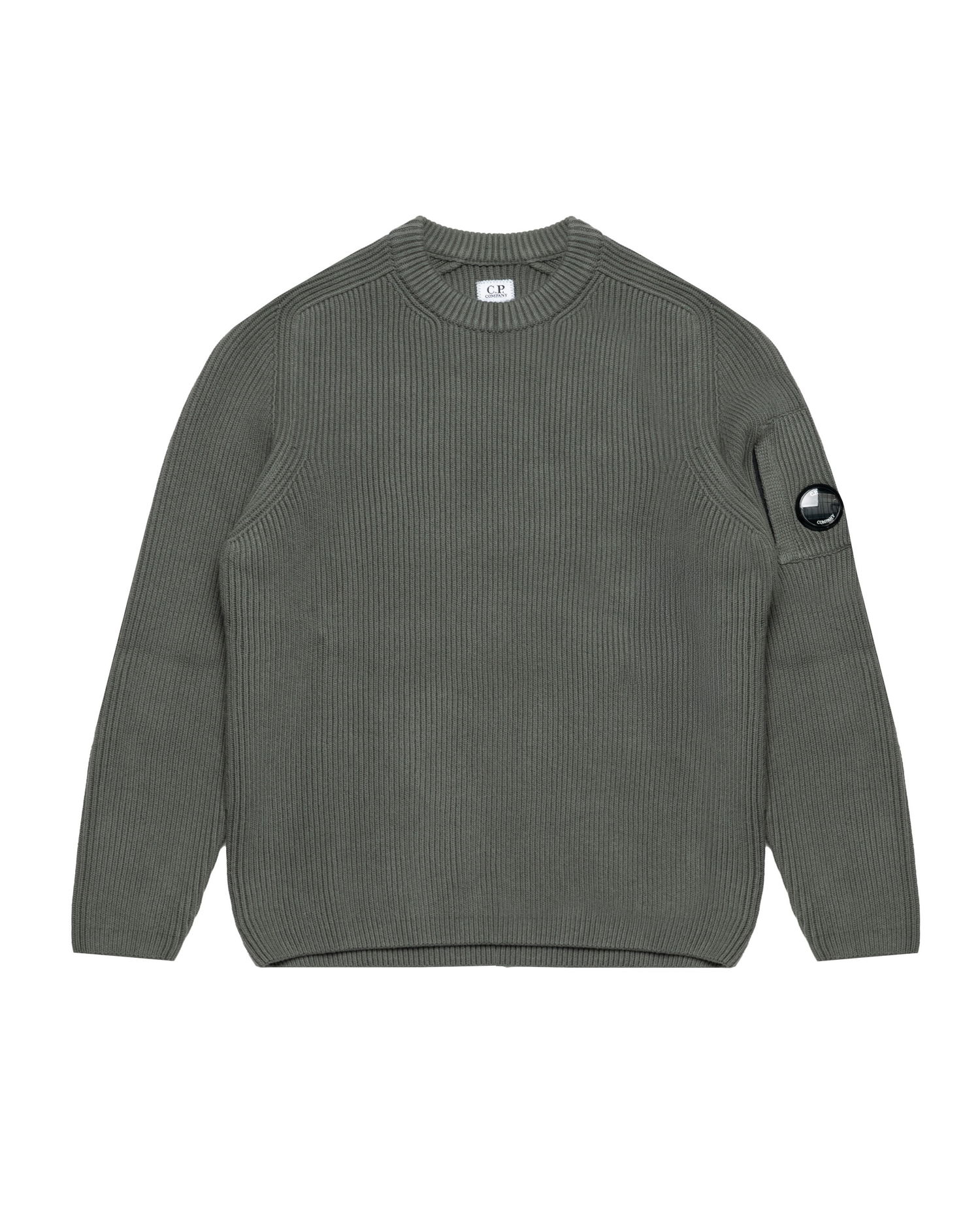 Sweater C.P. Company C.P. Company Knitted Crew Neck Sweater Grön | 19CMKN015A006608A-921, 0