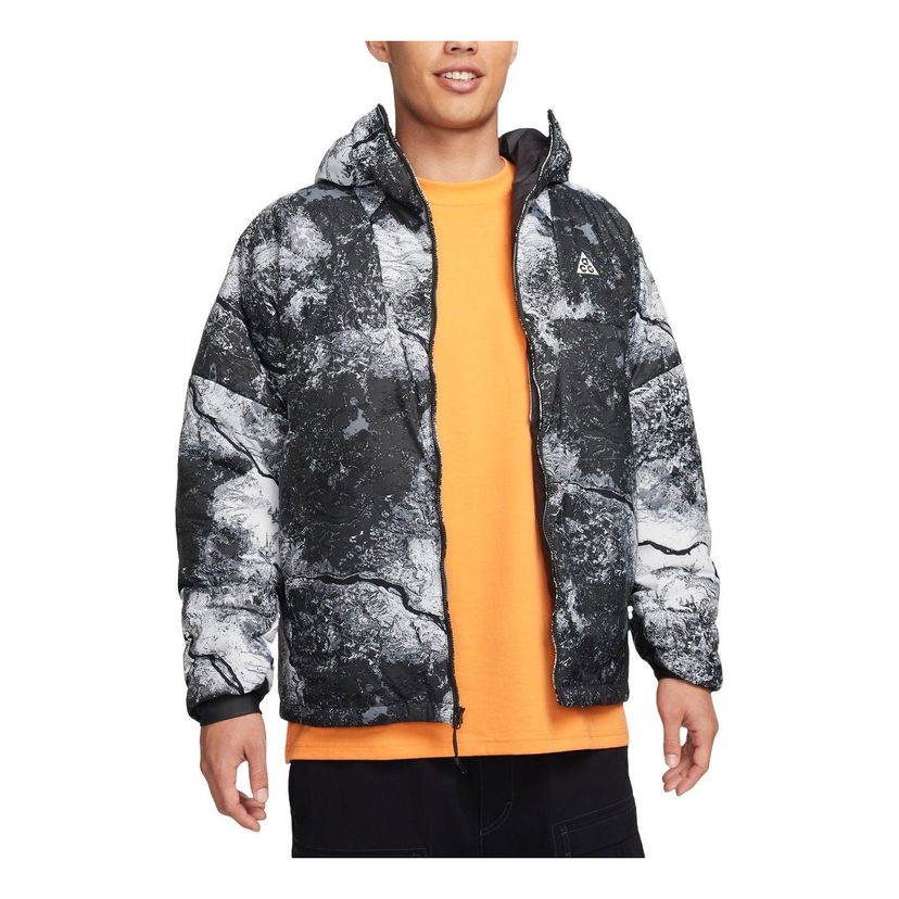 Pufferjacka Nike ACG ACG Allover Print Therma-FIT ADV Jacket Svart | FN7114-060