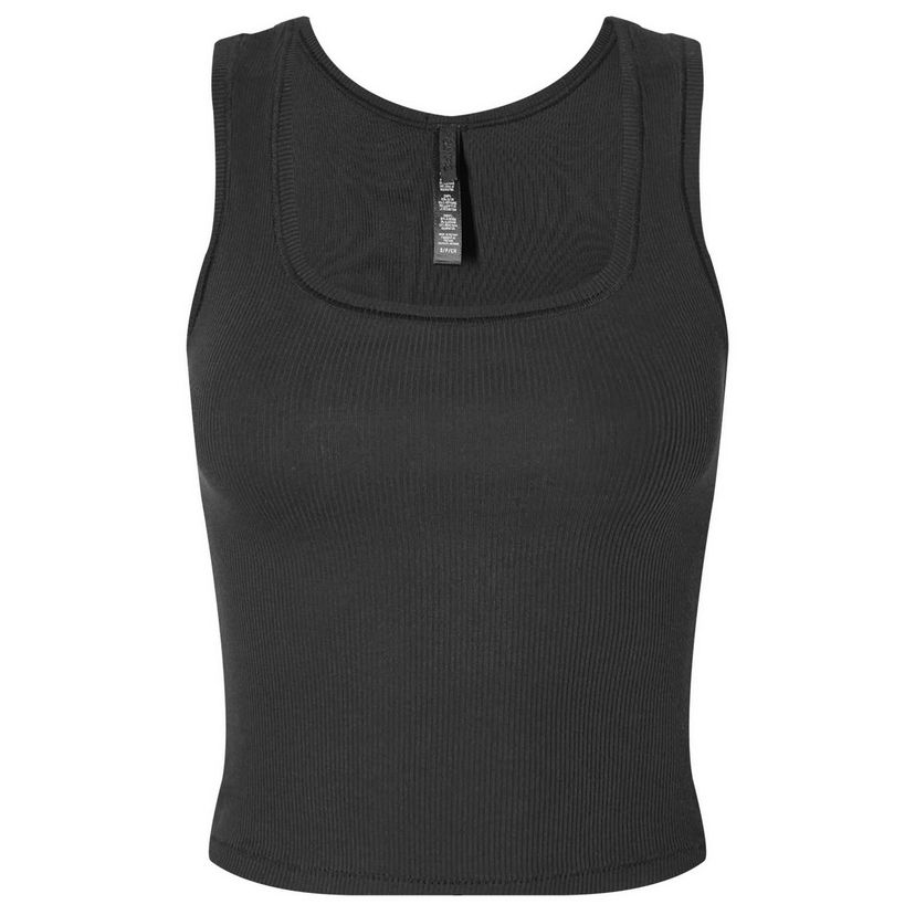 Linne SKIMS Rib Tank Svart | AP-TNK-0038-ST