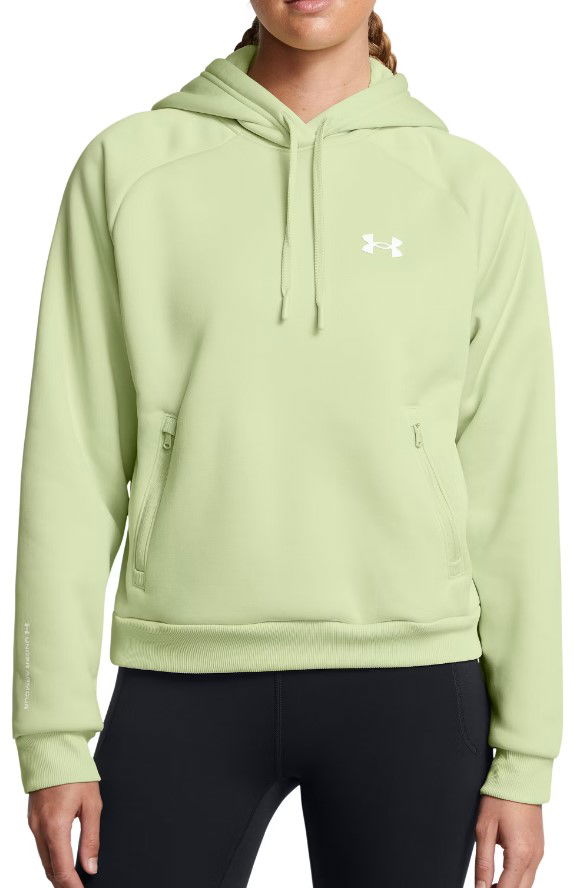 Sweatshirt Under Armour Hoodie With Kangaroo Pocket Grön | 1386504-383