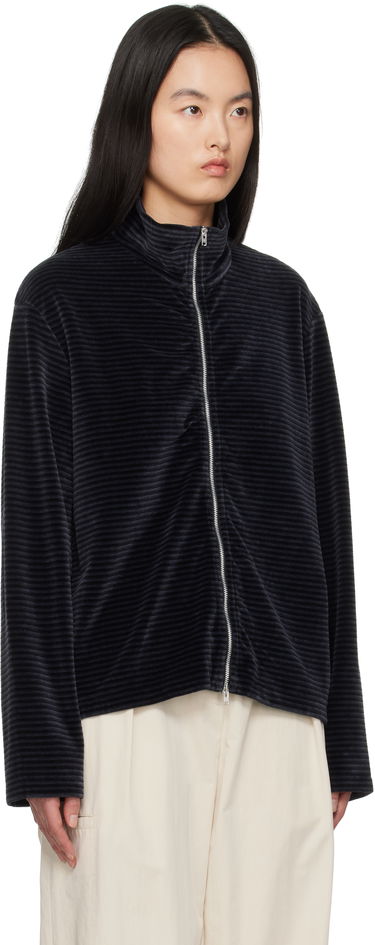 Sweater OUR LEGACY Our Legacy Shrunken Full-Zip Track Jacket Svart | M4243SPS, 4