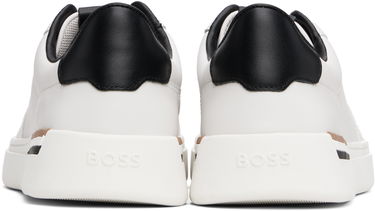 Kläder och accessoarer BOSS BOSS Signature-Stripe Detail Trainers Svart | 50542538, 2