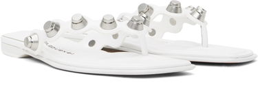Sneakers och skor Alexander Wang Alexander Wang Rexa Thong Flat Sandals Vit | 30225S008, 3