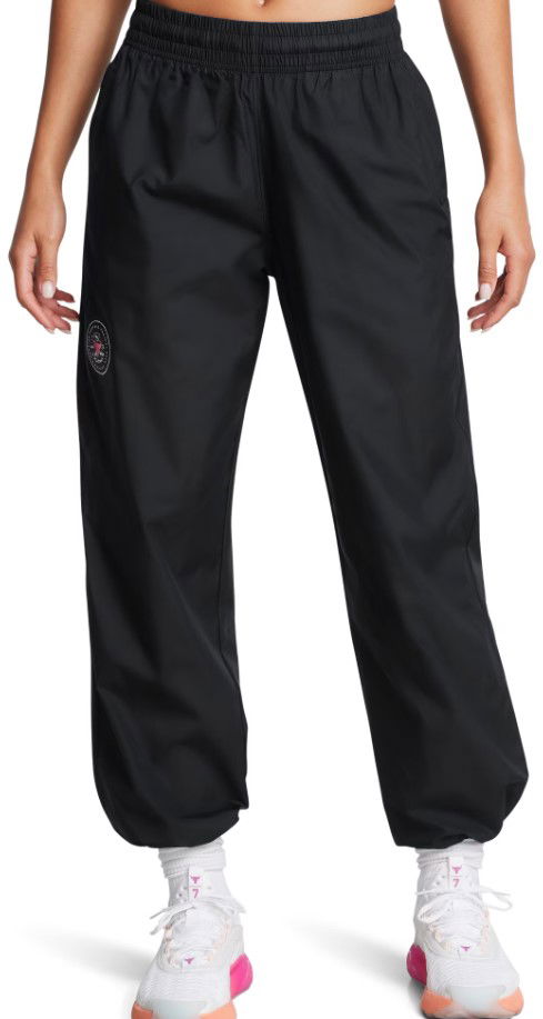 Träningsbyxor Under Armour Project Rock Woven Pants Svart | 1386436-001