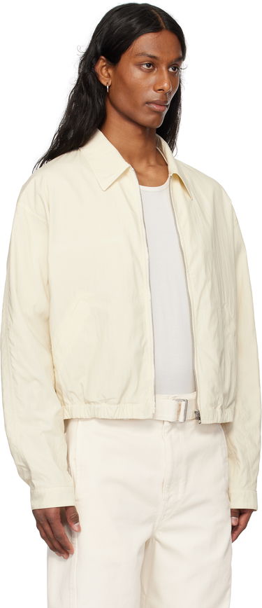 Jacka LEMAIRE Lemaire Zipped Cropped Jacket Vit | OW1124 LF1370, 1