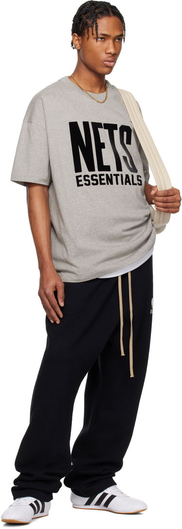 T-shirt Fear of God Fear of God ESSENTIALS NBA Nets Short Sleeve T-Shirt Grå | 125AL244105F, 4