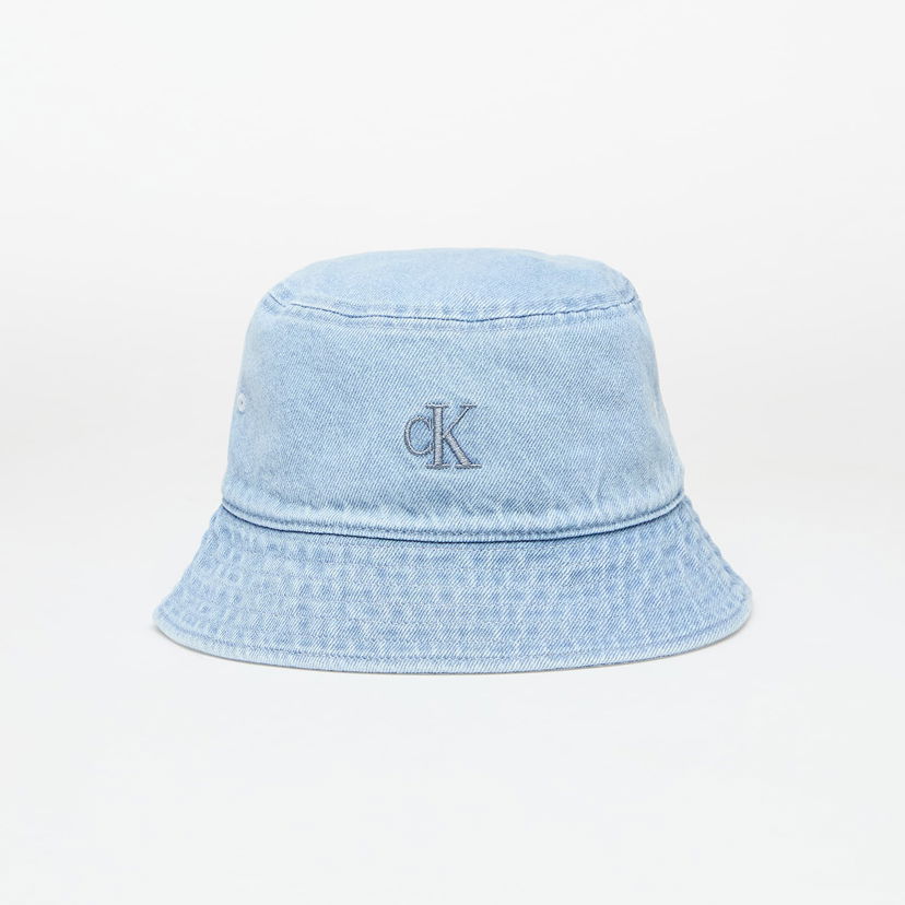 Hatt CALVIN KLEIN Calvin Klein Jeans Embroidered Monogram Denim Bucket Hat Blå | LV04K5021G LHL