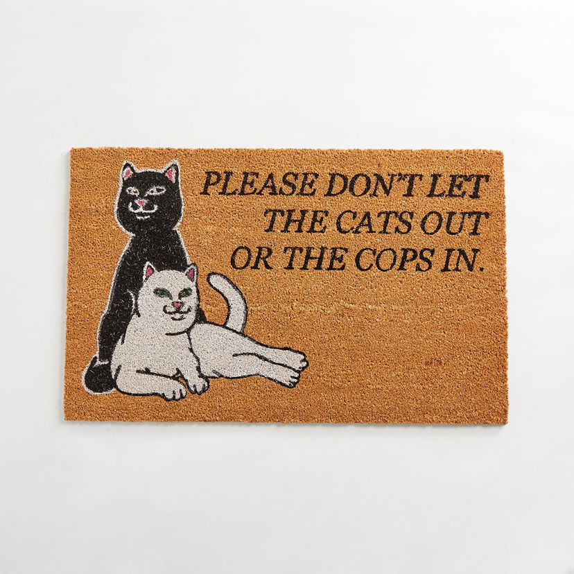 Heminredning RIPNDIP Don’t Let The Cops In Rug Brun | RND4056 NEW EAN