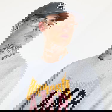 Sweatshirt Ambush Graphic Sweatshirt UNISEX Grey Melange/ Tap Shoe Grå | BMBA006F24FLE0020510, 2