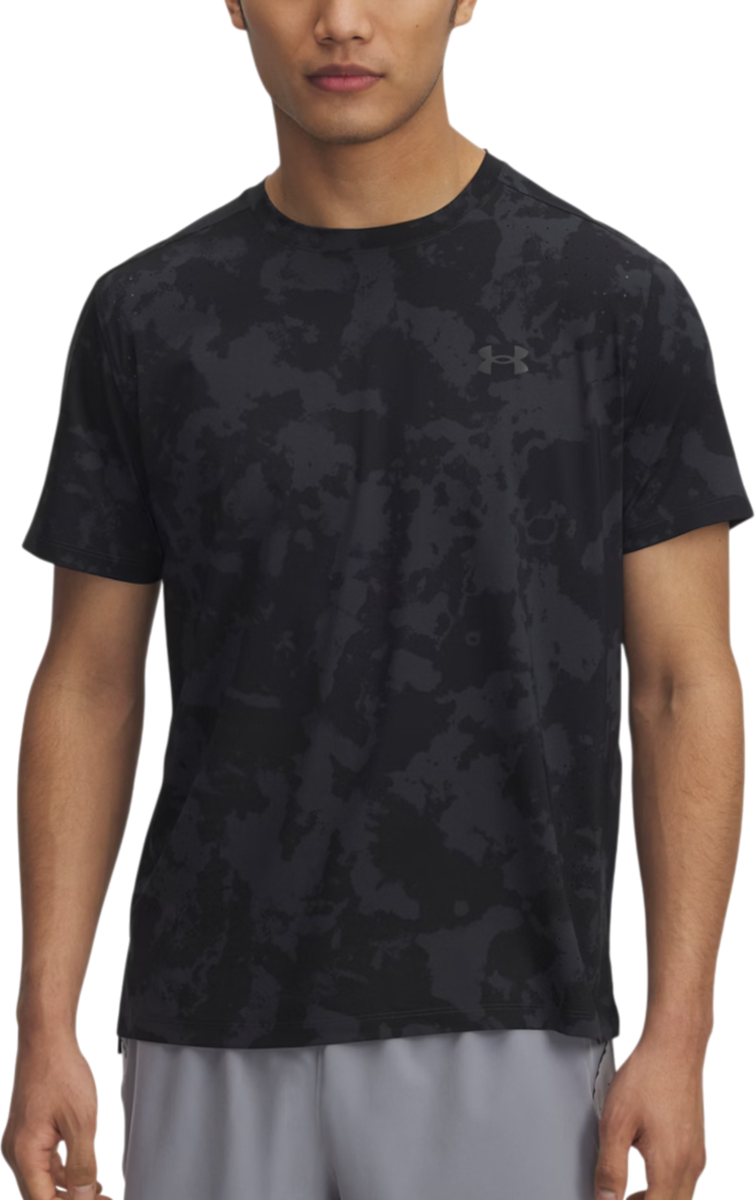 T-shirt Under Armour Under Armour UA Launch Elite Printed Short Sleeve T-Shirt Svart | 1389804-017