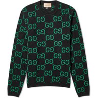 Sweater Gucci Jumbo GG Jacquard Crewneck Svart | 692900-XKCC5-1064, 1