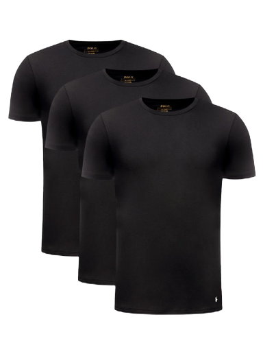 T-shirt Polo by Ralph Lauren Cotton T-Shirt 3 - Pack Svart | 714830304014