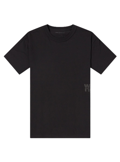 T-shirt Alexander Wang Rubberised Logo Cotton T-shirt Svart | 4CC3221357-001
