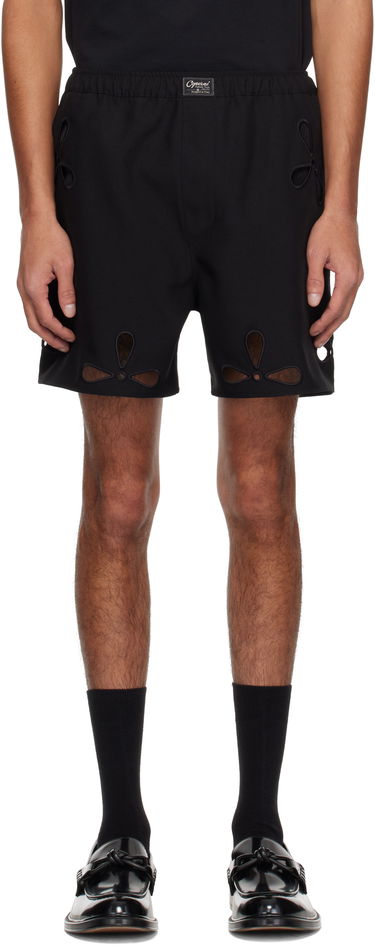 Boxare Coperni Coperni Petal Embroidered Cut-Out Shorts Svart | COPP116F3004MEN, 0
