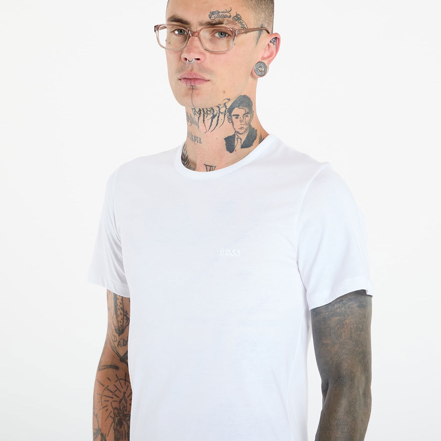 T-shirt BOSS T-Shirt Cotton Svart | 50475284, 1