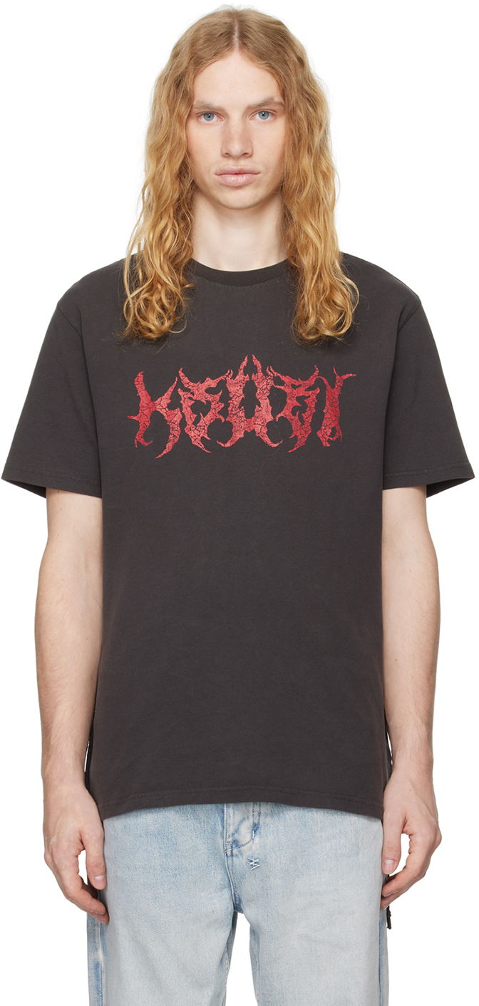 T-shirt Ksubi Sabbath Kash T-Shirt Svart | MFA24TE002