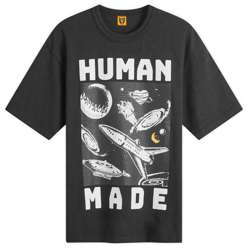 T-shirt Human Made Human Made Space Print T-Shirt Svart | HM27TE014-B