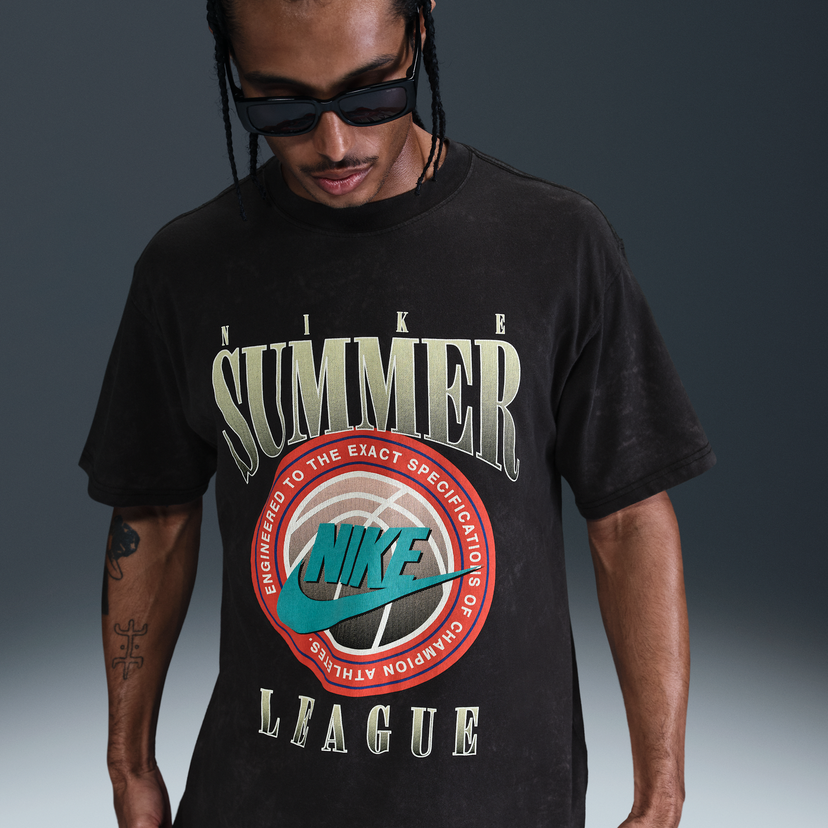 T-shirt Nike Max90 Summer League Basketball T-Shirt Svart | HJ3434-010