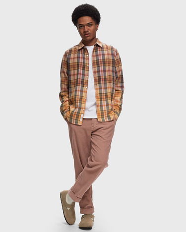 Skjorta Edmmond Studios BLEACHED SHIRT Longsleeves Orange | 324-10-22300, 1