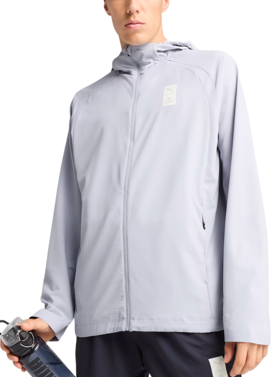 Vindjacka Puma Puma x Saysky Hooded Running Jacket Grå | 526842-71, 0