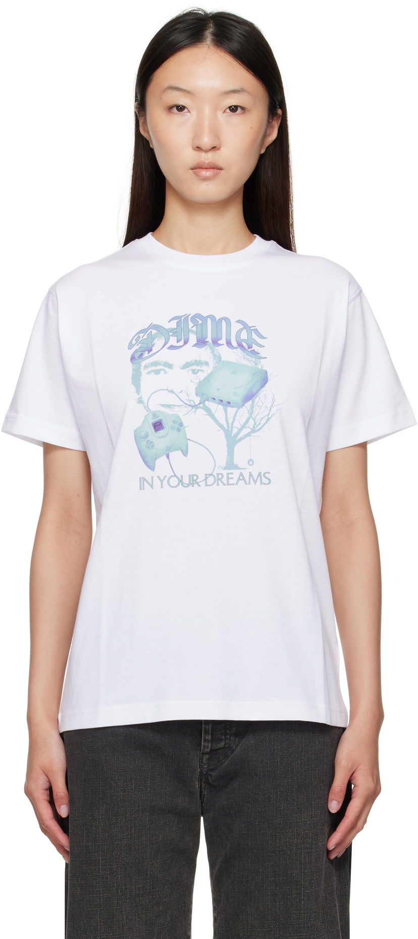 T-shirt Dime Dime 'Dreams' T-Shirt Vit | DIMESU2556WHT