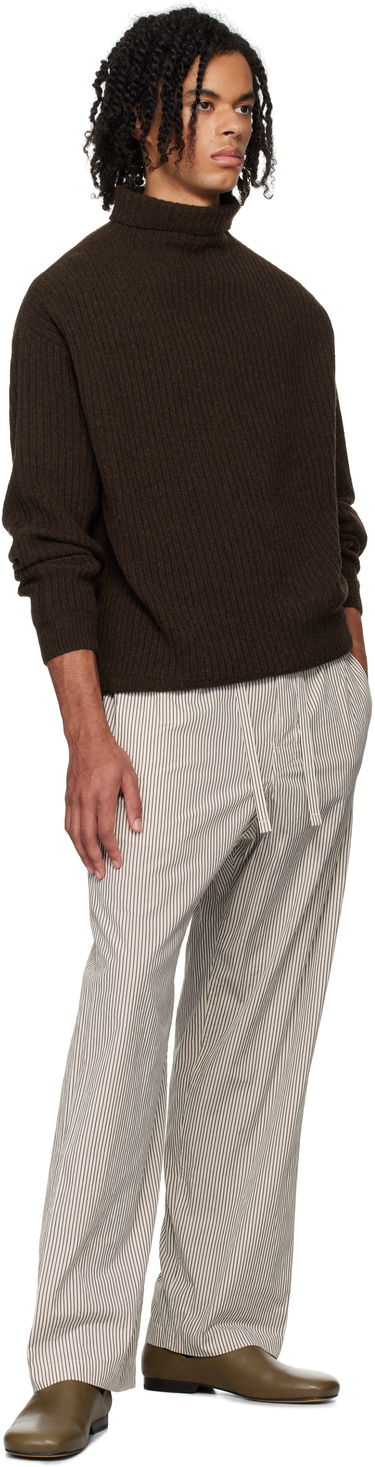 Sweater LEMAIRE Lemaire Felted Turtleneck Sweater Brun | TO1264 LK1027, 3