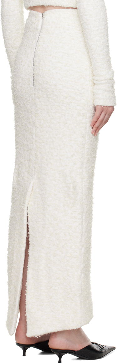 Kjol Balenciaga Balenciaga Tweed Maxi Skirt Vit | 796952 T3328, 2