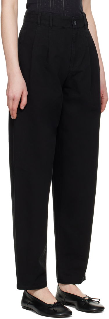 Byxor A.P.C. A.P.C. Willow Pleated Carrot Fit Trousers Svart | COGBJ-F08486, 1