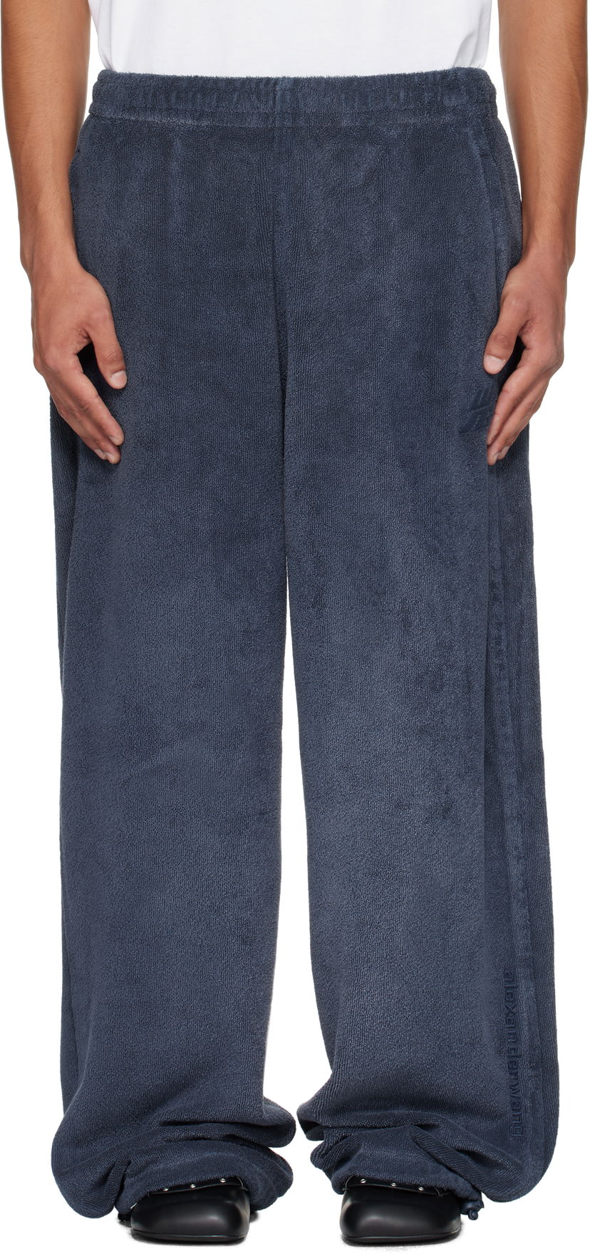 Träningsbyxor Alexander Wang Alexander Wang Track Trousers Mörkblå | 6CC3254421