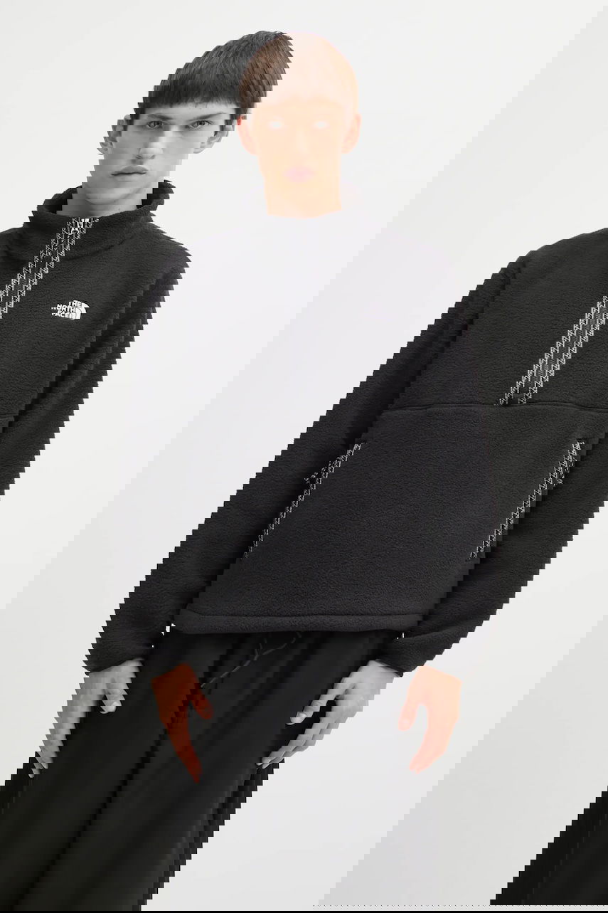 Sweatshirt The North Face Fleeski Quarter-Zip Sherpa Fleece Pullover Svart | NF0A88XRKX71, 0