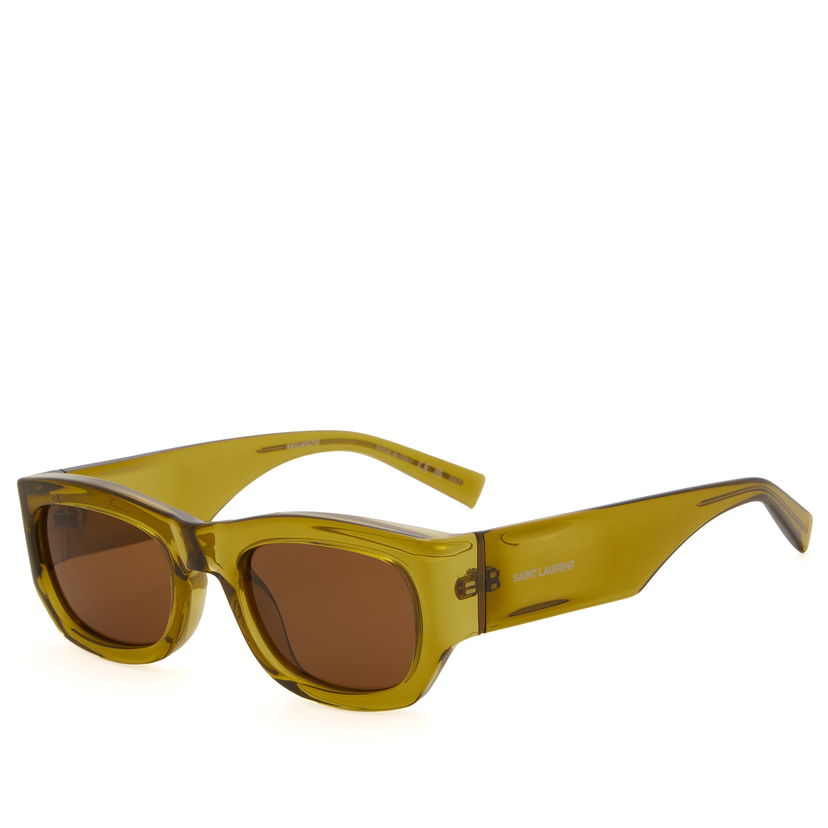 Solglasögon Saint Laurent Saint Laurent Script Sunglasses Grön | SL-713-004