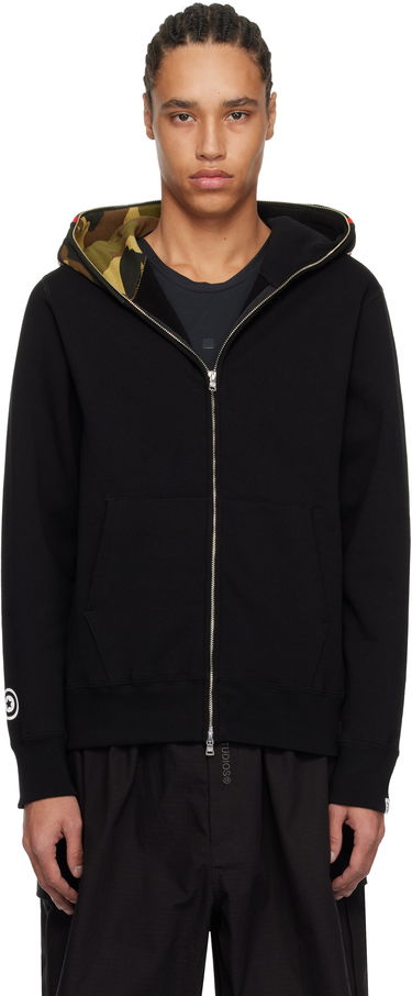 Sweatshirt BAPE 1st Shark Full Zip Hoodie Svart | 001ZPK701005M, 0