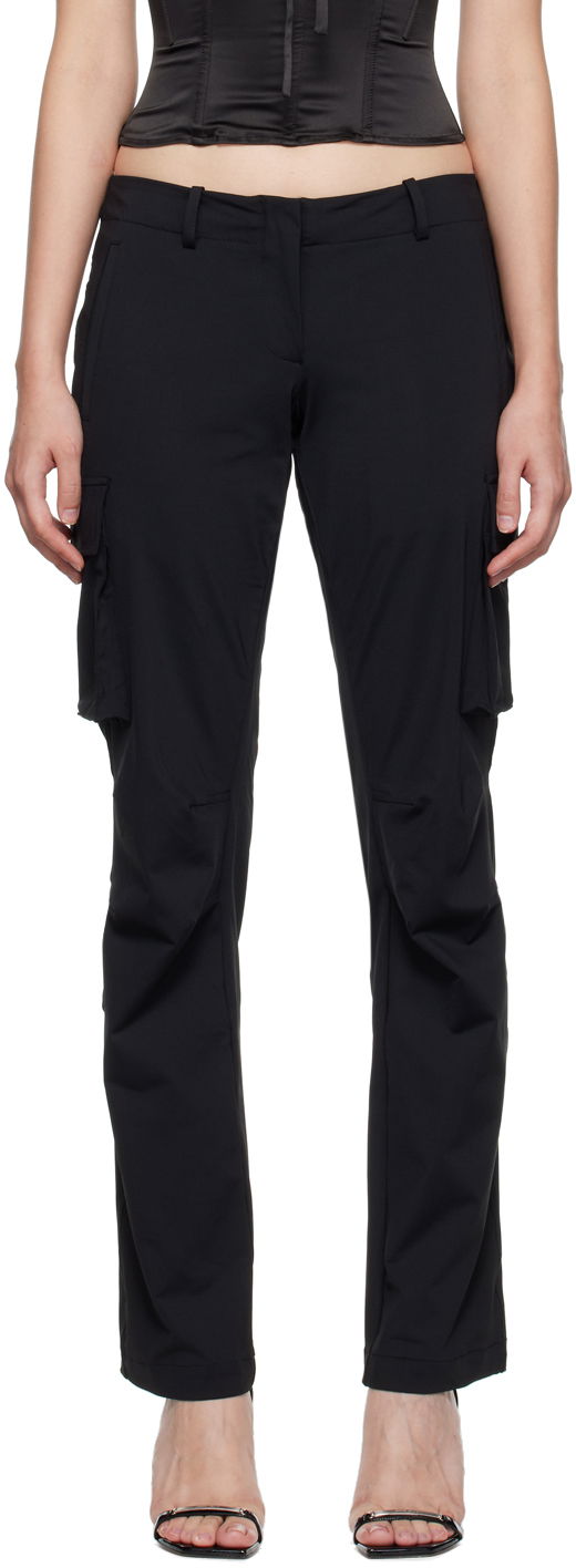 Cargo byxor Miaou Miaou Raven Cargo Trousers Svart | 1019-CL-BLK