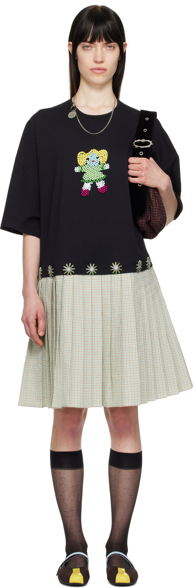 Klä Chopova Lowena Chopova Lowena Saltos Kilt Midi Dress Flerfärgad | 1299