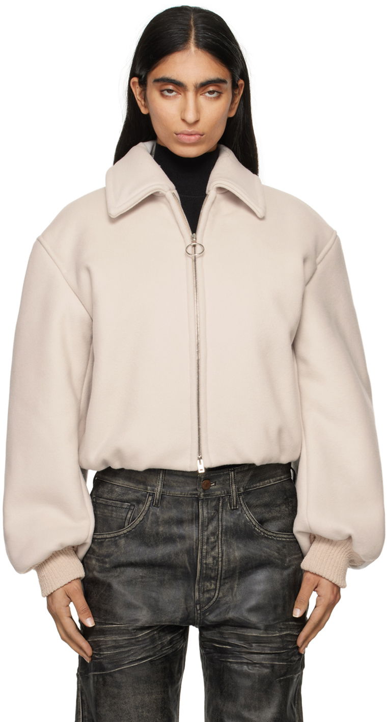 Bomberjacka Acne Studios Plaque Bomber Jacket Beige | A90616-