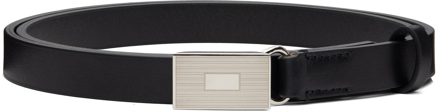 Bälten AURALEE AURALEE Slide-Buckle Belt Svart | A00B04RP, 0