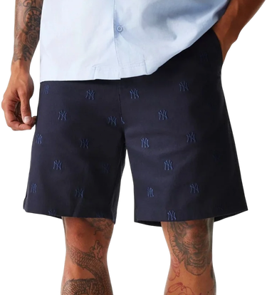 Shorts New Era New Era MLB New York Yankees Monogram Shorts Mörkblå | 60667820-60667820, 0