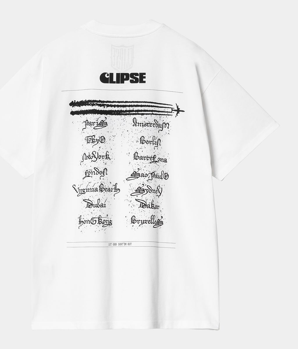 T-shirt Carhartt WIP Clipse x WIP S/S T-Shirt Vit | I035092_3, 1