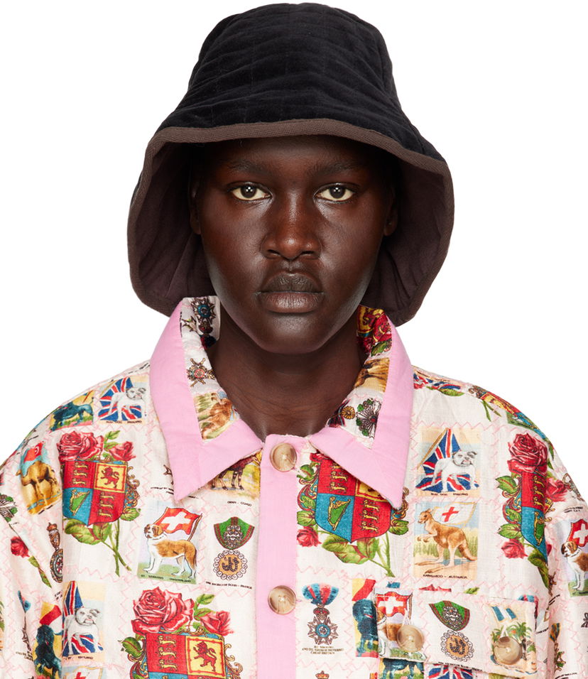 Hatt Bode Reversible Bucket Hat Svart | MRF22AC017