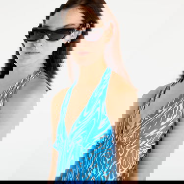 Klä Tommy Hilfiger Psychedelic Halter Dress Blå | DW0DW15181 0G0, 4