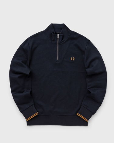 Sweatshirt Fred Perry HALF ZIP SWEATSHIRT Mörkblå | M3574-R63, 0