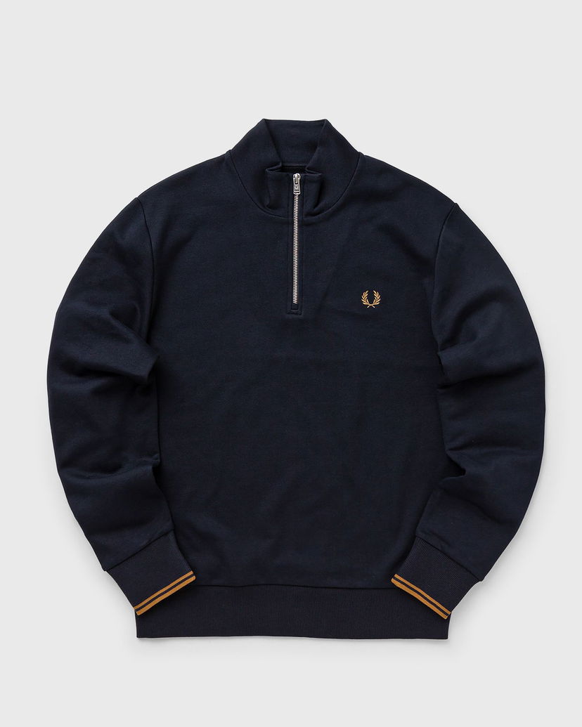Sweatshirt Fred Perry HALF ZIP SWEATSHIRT Mörkblå | M3574-R63
