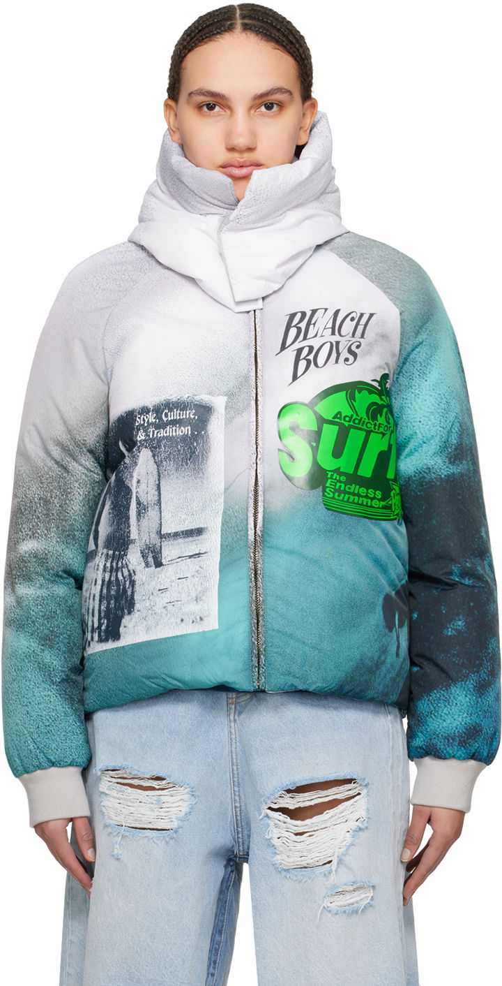Pufferjacka ERL Printed Puffer Jacket Flerfärgad | ERL08C002