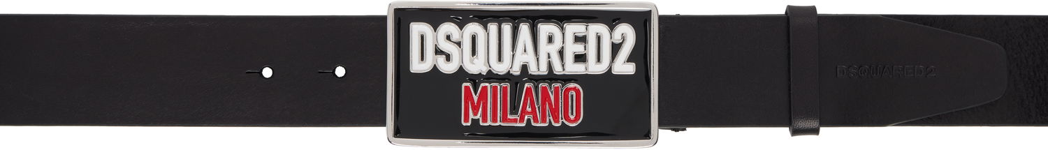 Bälten DSQUARED2 Dsquared2 Logo Plaque Belt Svart | BEM0656-01500001-M436, 0