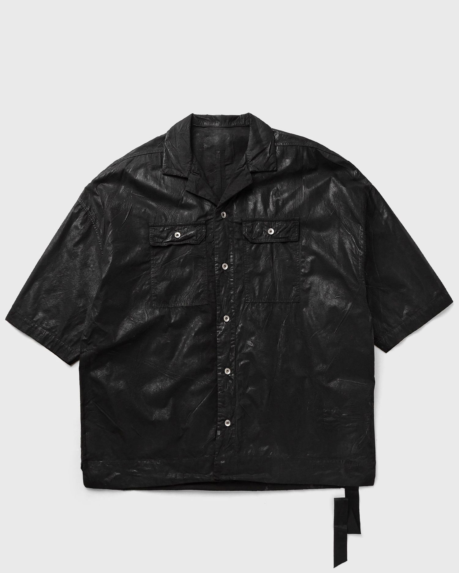 Skjorta Rick Owens Magnum Tommy Short Sleeve Woven Shirt Svart | DU01E3290-PF-09, 0